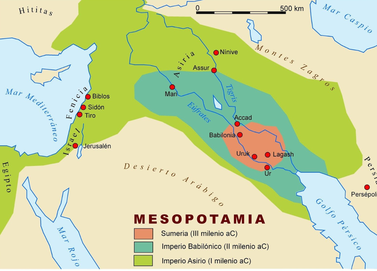 Mesophotamia map