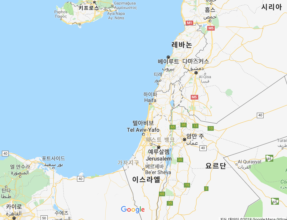 Morden israel map